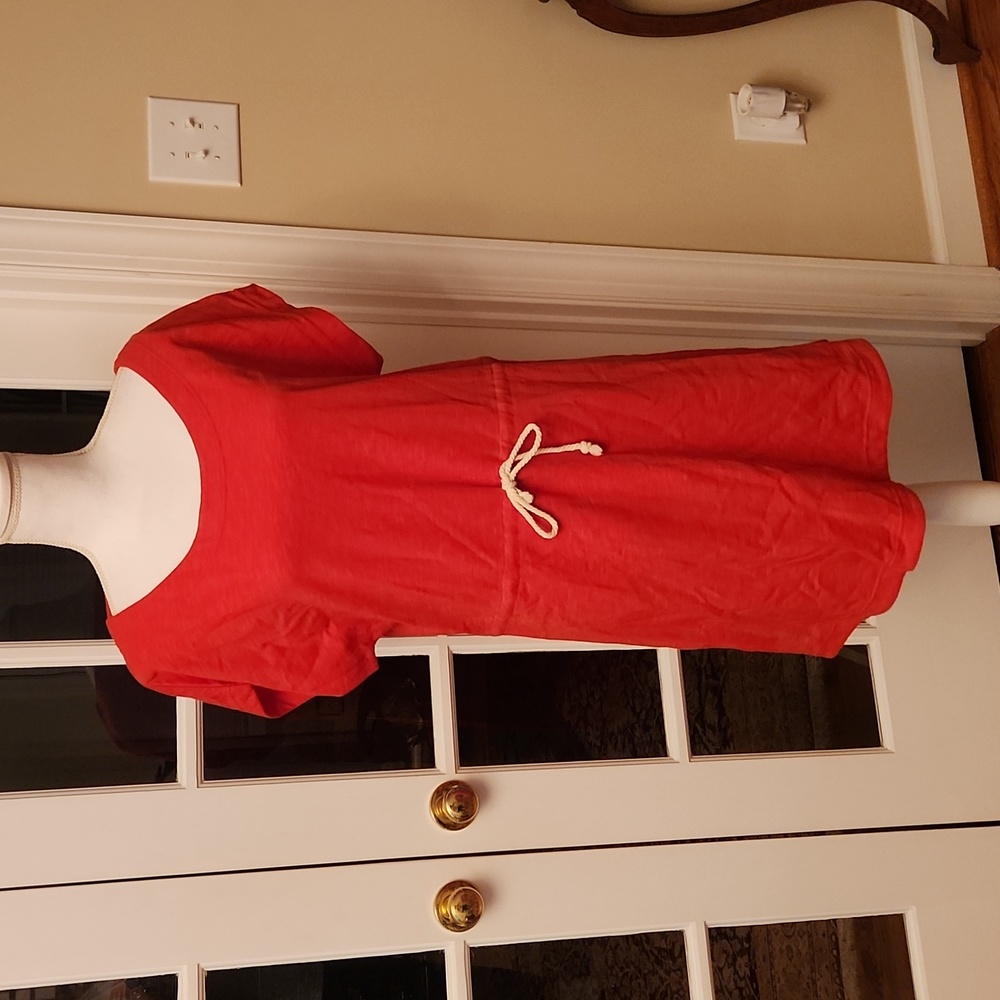 J.Crew coral shift dress / cover up M
